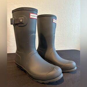 Hunter Original Short Navy Rain Boots - Women’s US 8 EU 39